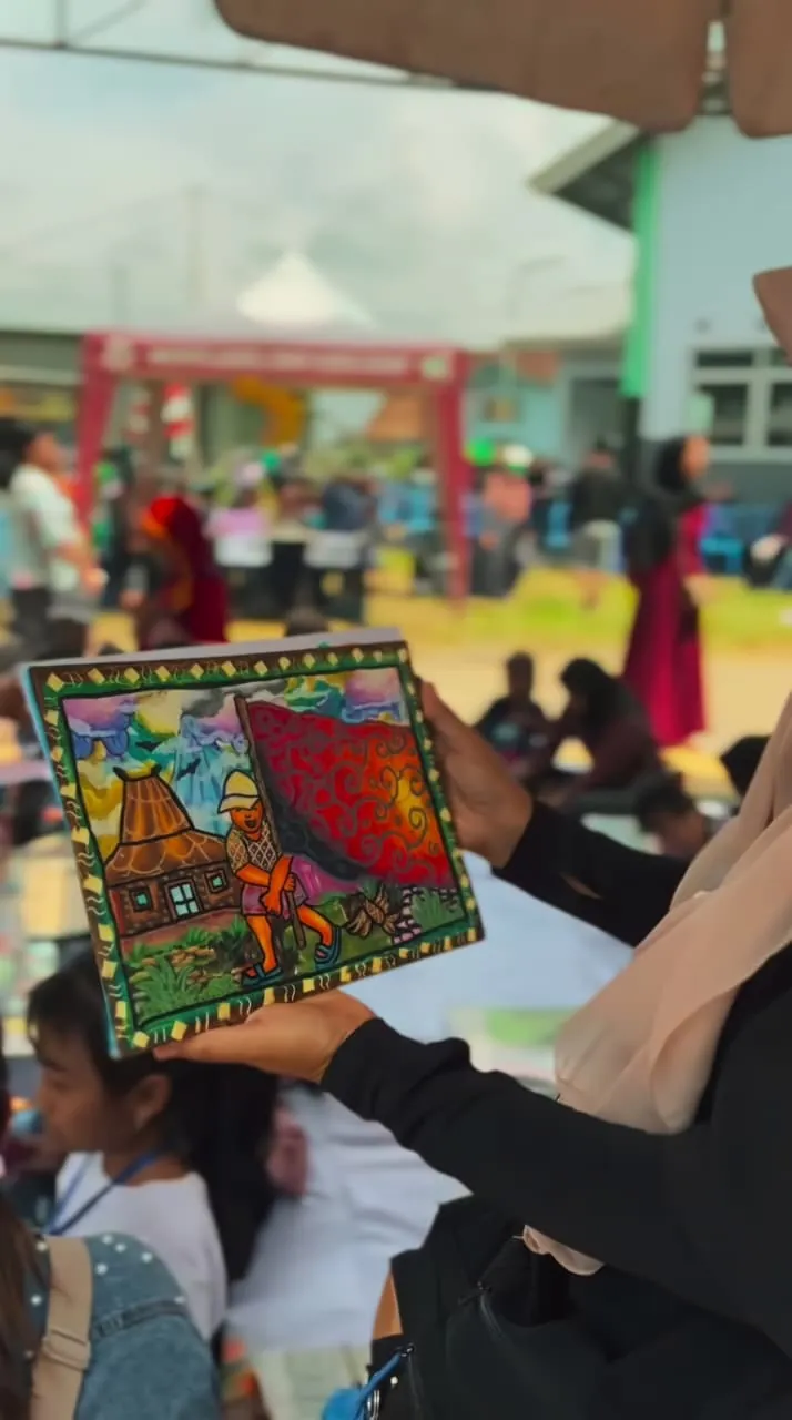 Karya peserta kegiatan / A participant's artwork